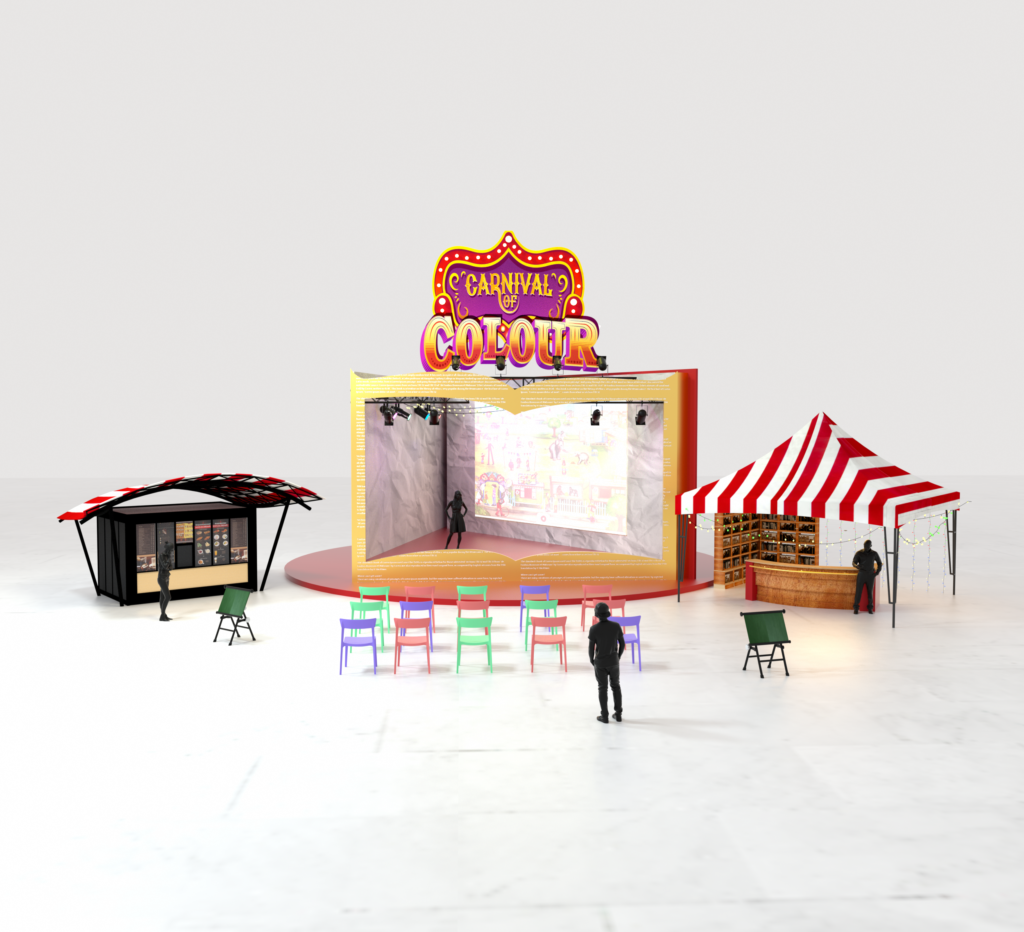 Experiential Pitch: 3D Concept Designing - Various colourful stories 1