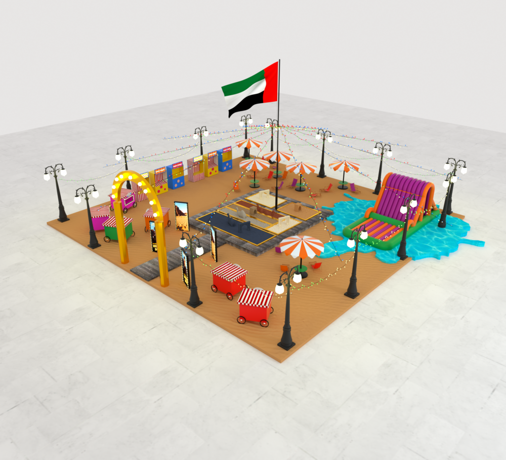 Experiential Pitch: 3D Concept Designing - Various seven colour 3